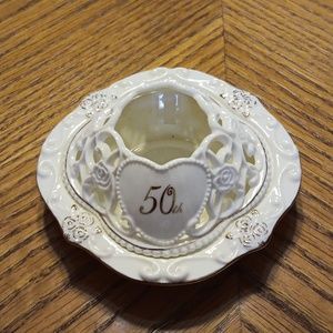 50th anniversary candle holder